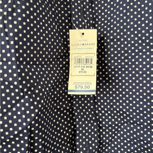 Lucky Brand Men All Over Print Button Down Long Sleeve Shirt NWT XL - Picture 5 of 12